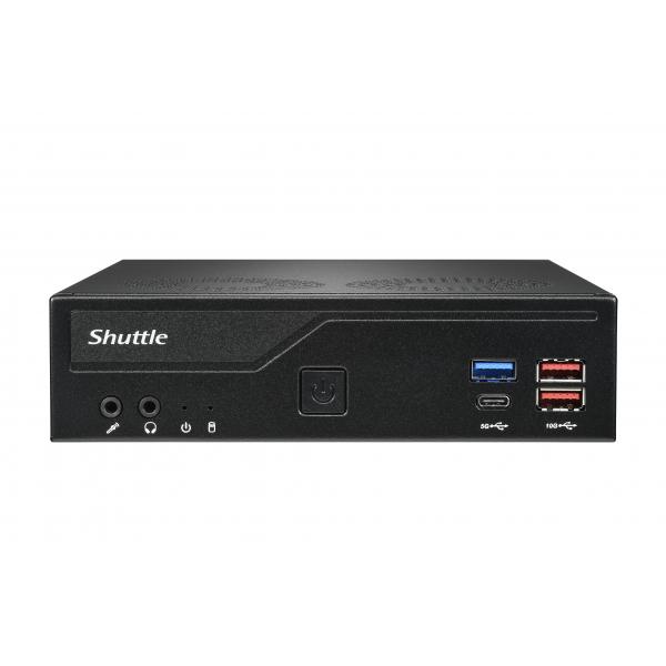 Shuttle DH770 barebone per PC/stazione di lavoro 1.35L sized PC Nero Intel H770 LGA 1700 (DH770 S1700 H770 BLACK 120W - GLN HDMI DISPLAY-PORT COM-PORT)