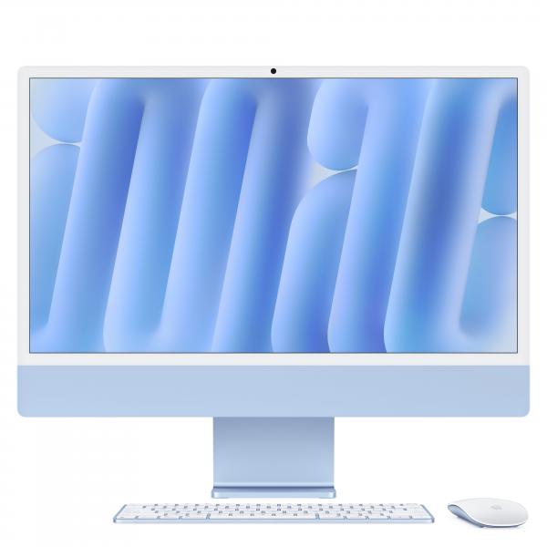 Apple iMac Apple M M4 59,7 cm [23.5] 4480 x 2520 Pixel PC All-in-one 16 GB 512 GB SSD macOS Sequoia Wi-Fi 6E [802.11ax] Blu (Apple iMac 24 Retina 4,5K 2024 M4/16/)