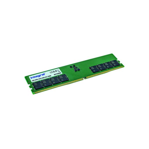 Integral IN5T8GNHLBX memoria 8 GB 1 x 8 GB DDR5 288-pin DIMM (8GB PC RAM MODULE DDR5 4800MTs PC5-38400 UNBUFFERED 1Gx8 NON-ECC DIMM)
