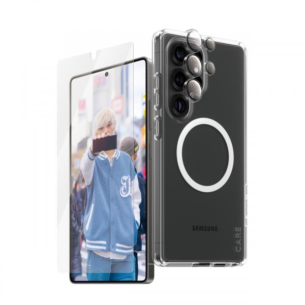 PanzerGlass ® § CARE by ® Flagship 3-in-1 Bundle Samsung Galaxy S25 Ultra Pellicola proteggischermo trasparente 1 pz (CARE BY PANZERGLASS FLAGSHIP - 3-IN-1 BUNDLE SAMSUNG S 2025 ULT)