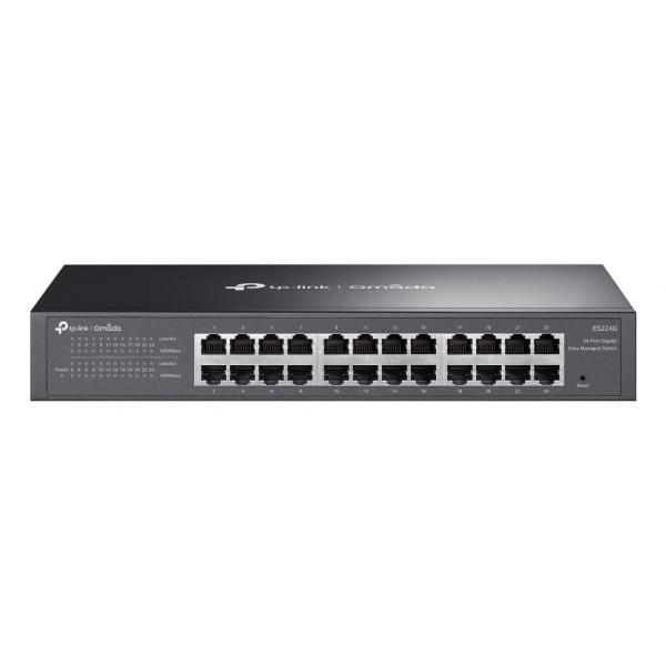 TP-Link Omada ES224G switch di rete Gestito L2 Gigabit Ethernet [10/100/1000] Nero (TP-LINK Switch Omada ES224G 24xGBit Managed)