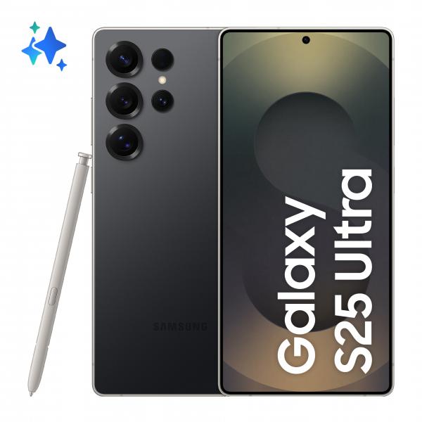 Samsung Galaxy S25 Ultra 17,5 cm [6.9] Doppia SIM Android 15 5G USB tipo-C 12 GB 1 TB 5000 mAh Nero, Titanio (SAMSUNG S25 ULTRA 5G S938/DS TITANIUM BLACK 12/1TB)