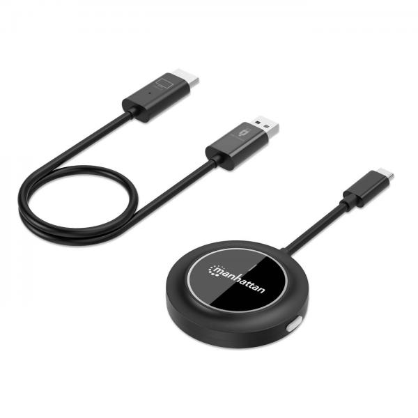 Manhattan 208420 moltiplicatore AV Trasmettitore e ricevitore AV Nero (Hdmi Cable With Ethernet, - 4K@30Hz [High Speed], 2M, - Male To Male, Black, Equivalent To Hdmm2Mhs, Ultra Hd 4K X 2K, Fully Shi