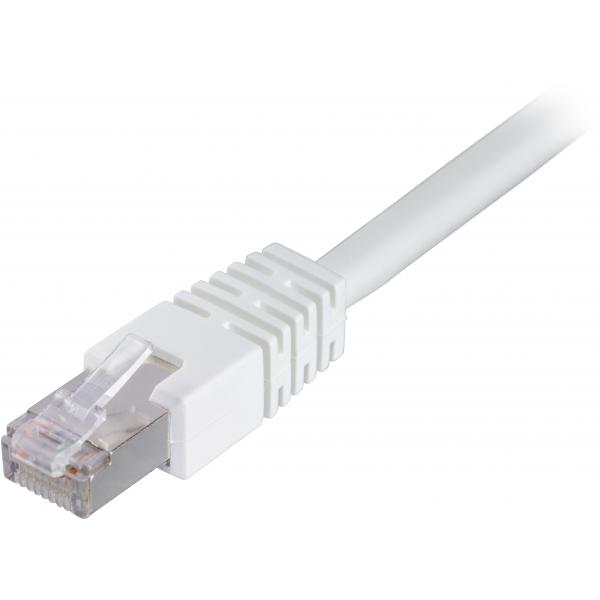 Deltaco STP-650V cavo di rete Bianco 50 m Cat6 F/UTP [FTP] (DELTACO patchkabel - 50 m - hvid)