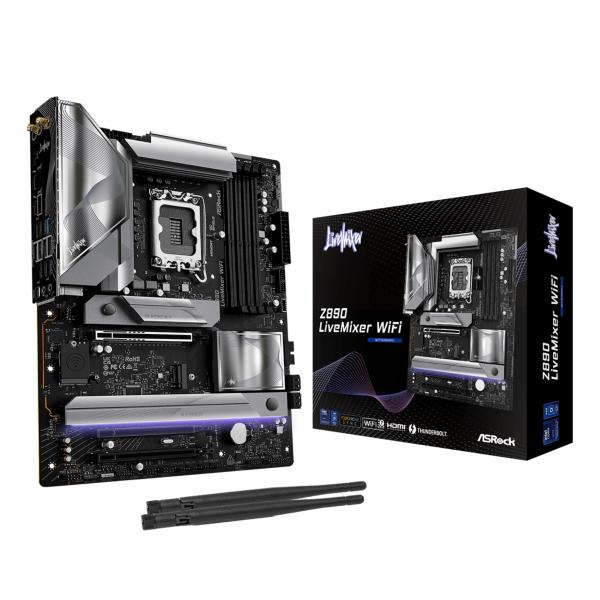 Asrock Z890 LiveMixer WiFi Intel Z890 LGA 1851 [Socket V1] ATX (ASRock Z890 Livemixer WIFI)