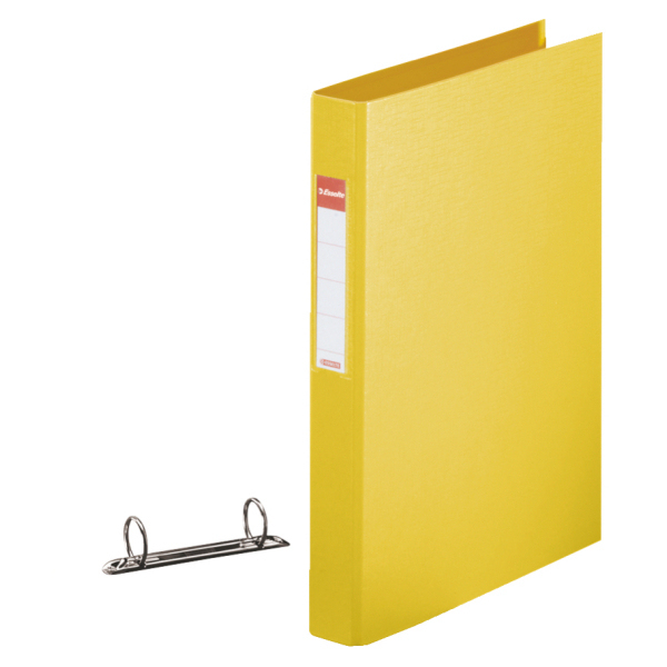 Esselte Plastic binder raccoglitore ad anelli A4 Giallo (Esselte Vivida ringbind PP A4 2RR 25mm)