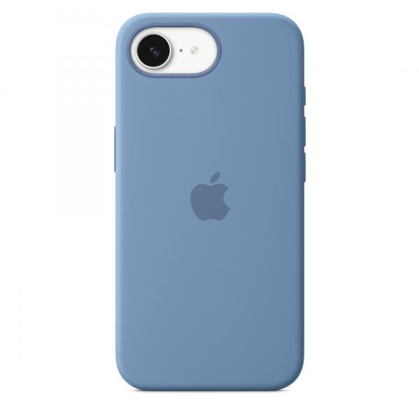 Apple Custodia in silicone per iPhone 16e - Blu inverno (IPHONE 16E SI CASE WINTER BLUE)