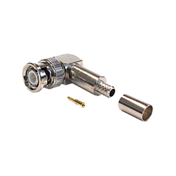 Cablenet BNC5-59 cavo di collegamento BNC Metallico (100PK BNC RA CRIMP RG59 TURNED)