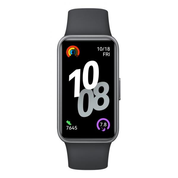 Huawei Band 10 AMOLED Braccialetto per rilevamento di attività 3,73 cm [1.47] Nero (Huawei Band 10 Nora-B19F black fluoroelastomer)