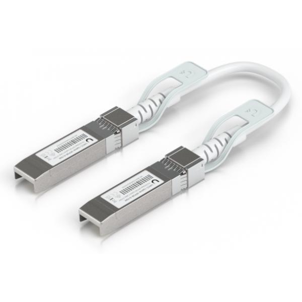 Ubiquiti UACC-Uplink-SFP28-0.15M-10 cavo InfiniBand e in fibra ottica 0,15 m Bianco (Direct attach cable auto link - optimization seamless 1G SFP, - 10G SFP+, 25G SFP28 interconnects UniFi devices. 0