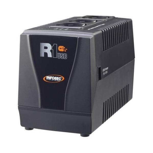 Infosec R1 USB 1000 gruppo di continuità [UPS] 1 kVA 500 W 3 presa[e] AC (R1 USB 1000 - Warranty: 12M)