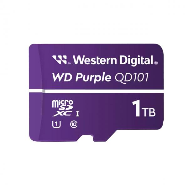 SanDisk WD Purple SC QD101 1 TB MicroSDXC Classe 10 (WD Purple - Scheda di memoria flash - 1 TB - UHS-I U1 / Class10 - microSDXC - viola)