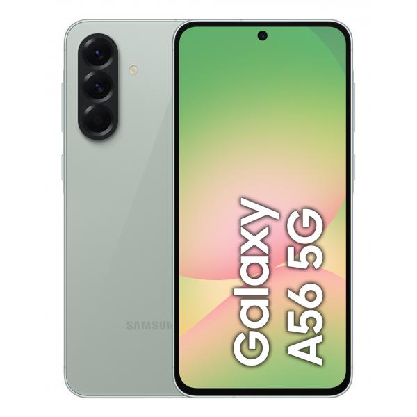 Samsung Galaxy A56 5G, Smartphone con Funzioni intelligenti, Display Super AMOLED 6.7”, 8GB RAM, 128GB, Camera 50MP, Batteria 5.000 mAh, IP67, Awesome Olive (Galaxy A56 17 Cm [6.7] Dual - Sim Android