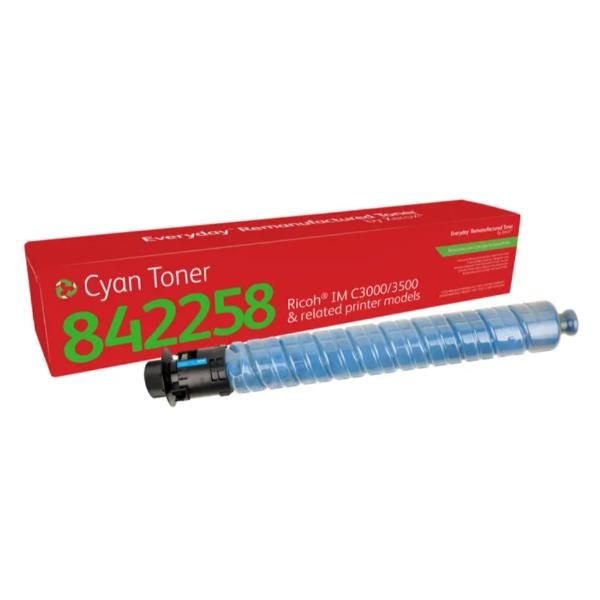 Toner rigenerato Everyday™ di Xerox Ciano compatibile con Ricoh 842258, Capacità standard (EVERYDAY REMANUFACTURED TONER - CYAN REPL. RICOH 842258)