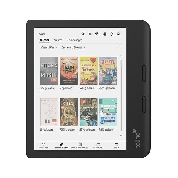 Tolino 4016621130183 lettore e-book Touch screen Wi-Fi Nero (Tolino Vision - eBook l?ser)