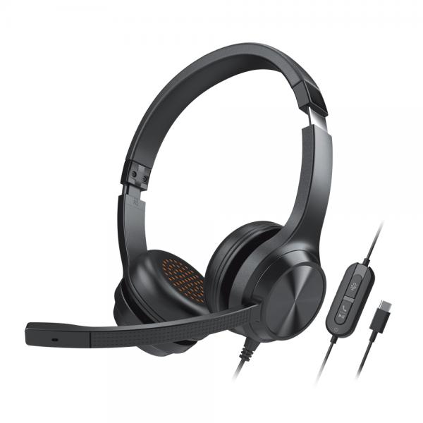 Creative Labs Chat USB Auricolare Cablato A Padiglione Ufficio USB tipo-C Nero (CREATIVE Chat USB Headset 51EF0980AA000)