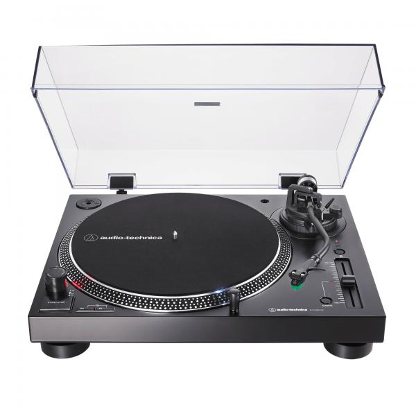 Audio-Technica AT-LP120XBT-USB Giradischi a trasmissione diretta Nero, Trasparente Manuale (Audio Technica Direct Drive Turntable,)