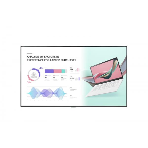 LG 98UH5J-H visualizzatore di messaggi Pannello piatto per segnaletica digitale 2,49 m [98] LCD Wi-Fi 500 cd/m² 4K Ultra HD Nero WebOS 24/7 (LG 98UH5J-H UH5J-H Series - 98 med In)