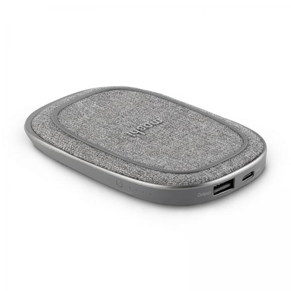 Moshi 99MO022162 Caricabatterie per dispositivi mobili Cuffie, Smartphone Grigio USB Carica wireless Interno (Moshi Porto Q 5K powerbank)