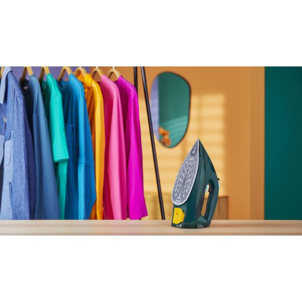 Philips Serie 7000 DST7050/70 ferro da stiro Ferro a vapore Piastra soletta SteamGlide Elite 2800 W Verde (Philips 7000 series DST7050/70 - Dampfb?geleisen - Gr?n)