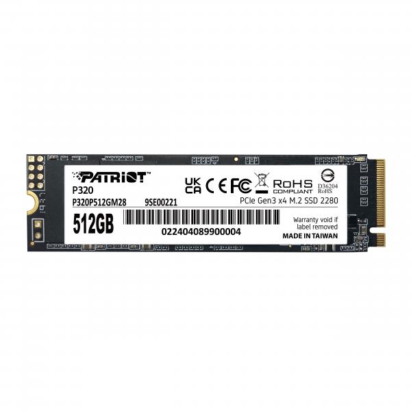 Patriot Memory P320 512 GB M.2 PCI Express 3.0 NVMe (Patriot P320P512GM28P320, 512GB M.2 22)