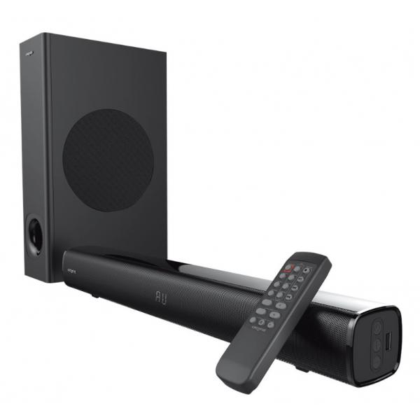 Creative Labs 51MF8360AA001 altoparlante soundbar Nero 2.1 canali 80 W (CREATIVE STAGE V1 - 2.1 SOUNDBAR)