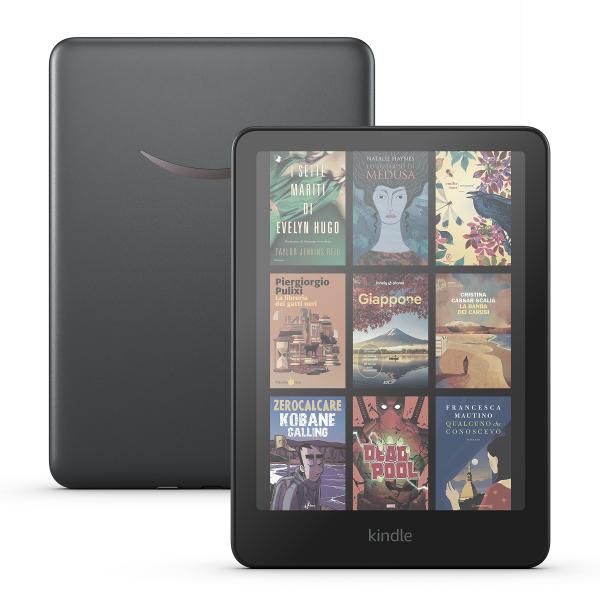 Amazon Il Nuovo Kindle Colorsoft Signature Edition [32 GB] § Con schermo a colori, luminosità frontale a regolazione automatica, ricarica wireless e lunga durata della batteria (Kindle Colorsoft Sign