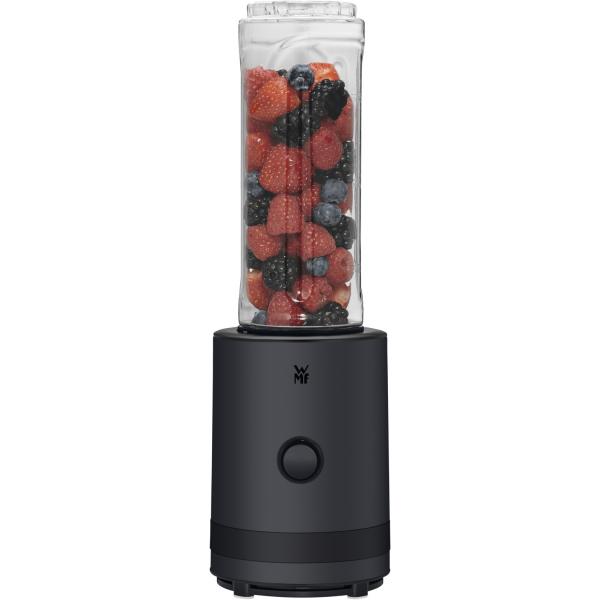 WMF KITCHENminis 0416500071 0,6 L Frullatore per sportivi 300 W Nero (WMF K?CHENminis Smoothie-to-go, Deep Black)