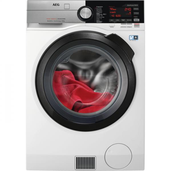 AEG L9WEF80690 lavasciuga Libera installazione Caricamento frontale Bianco (L9WEF80690 Serie 9000)