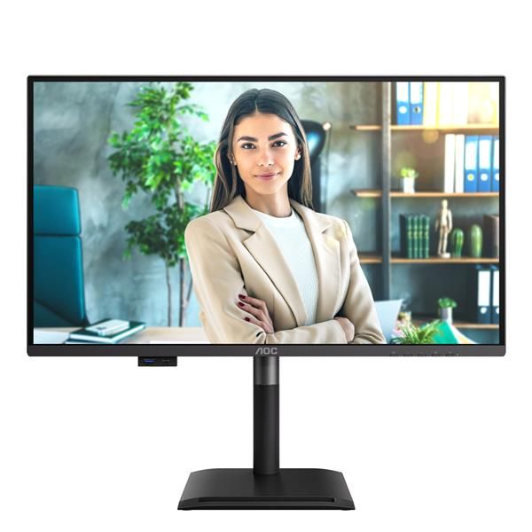 AOC Q27P4U Monitor PC 68,6 cm [27] 2560 x 1440 Pixel Wide Quad HD Nero (AOC Professional Q27P4U - Monitor a LED - 27 - 2560 x 1440 QHD @ 120 Hz - IPS - 1500:1 - 4 ms - 2xHDMI, DisplayPort, USB-C - al