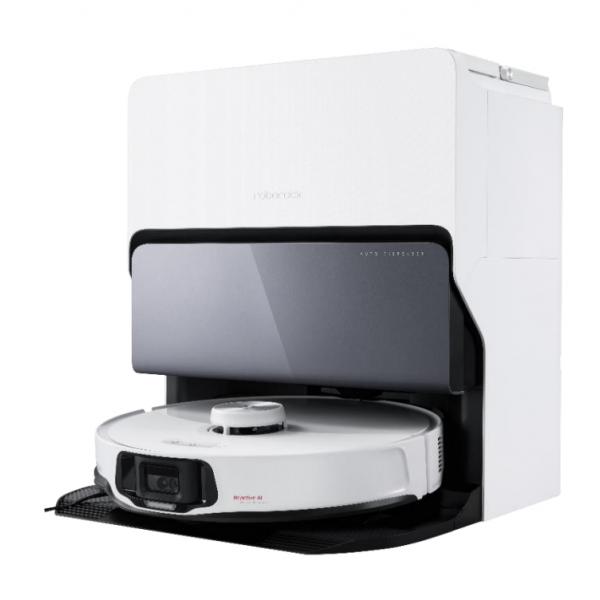 Roborock S8 MaxV Ultra Robot Aspirapolvere e Lavapavimenti, RockDock Ultra 8-in-1 Stazione Autopulente, Distributore Auto di Detersivo, Aspirazione 10.000 Pa, Reactive AI 2.0, Lavaggio Mocio ad Acqua