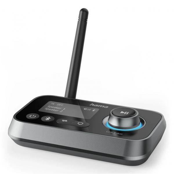 Hama Link.it duo 3,5 mm 10 m Nero (HAMA Audio Transmitter/Receiver Blueto)