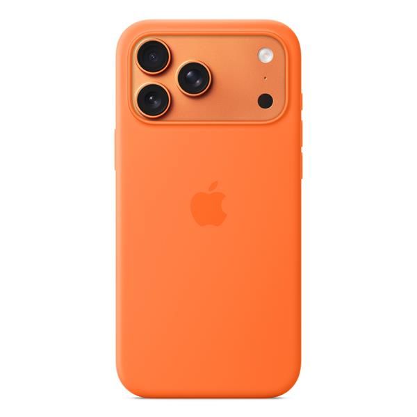 Apple Custodia MagSafe in silicone per iPhone 17 Pro Max - Arancione (Apple - Back cover for mobile phone - MagSafe compatibility - silicone - orange - for iPhone 17 Pro Max)