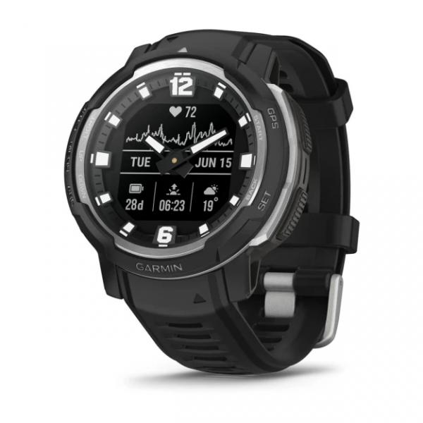 Garmin Instinct Crossover - Standard Edition MIP 45 mm Ibrido 176 x 176 Pixel Nero GPS [satellitare] (Garmin Instinct Crossover Standard Edi)