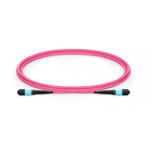 Lanview LVO230410-MTP-2XS cavo InfiniBand e in fibra ottica 10 m Viola (12 cores MPO/UPC-MPO/UPC - female to female OM4, 10M, - LSZH Polarity B IL 0.75db DOUBLE SHEATHED cable diameter 4.5mm - W