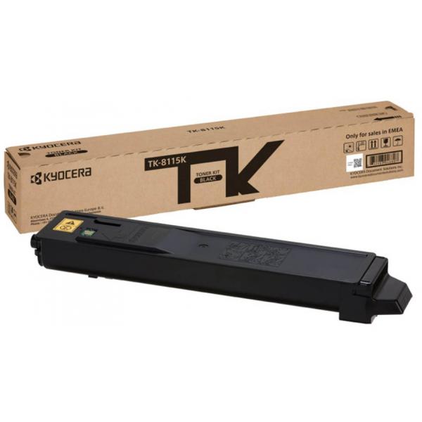 KYOCERA TK-8115K cartuccia toner 1 pz Originale Nero (OEM Kyocera TK8115K Black 12000 Pages Original Toner 1T02P30NL0)