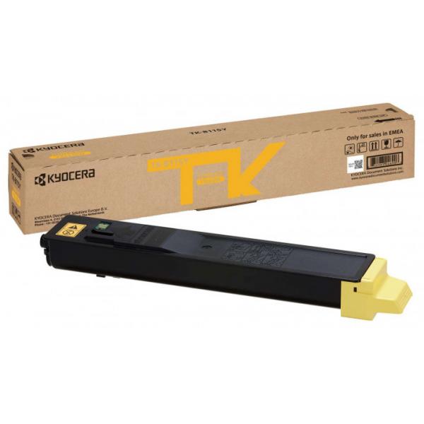 KYOCERA TK-8115Y cartuccia toner 1 pz Originale Giallo (OEM Kyocera TK8115Y Yellow 6000 Pages Original Toner 1T02P3ANL0)