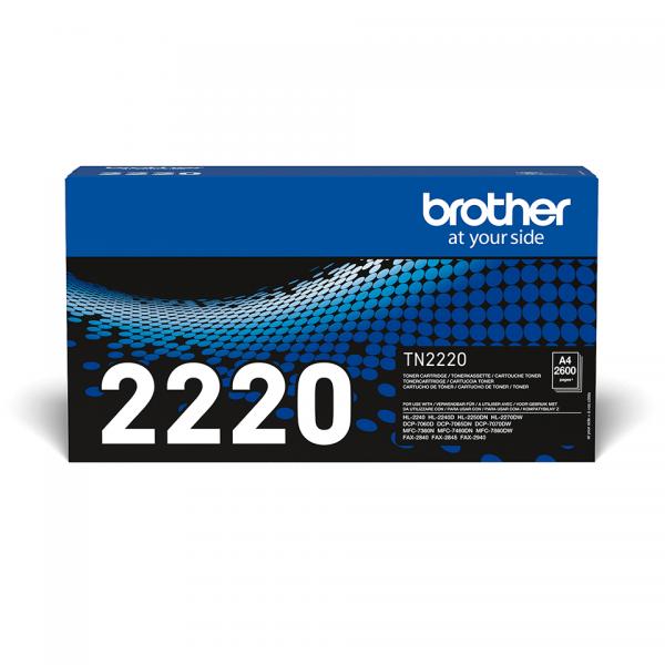 Brother TN-2220 cartuccia toner 1 pz Originale Nero (Toner Black High Yield Pages - 2.600 - Warranty: 12M)