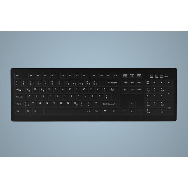 Contour Design Active Key AK-C8100 tastiera Medico USB Inglese UK Nero (Contour Active Key [formerly Cherry] ClassicClean Medical Keyboard IP68 Full-Size Wired Black UK C8100 [2Years warranty]) - Ver