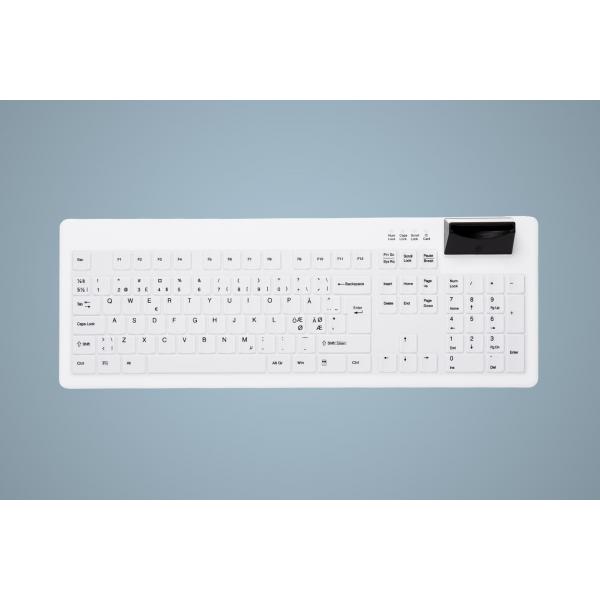 Contour Design Active Key AK-C8200 tastiera Medico USB Inglese UK Bianco (Contour Active Key [formerly Cherry] Medical Keyboard SmartCard Full-Size Wired Black & White UK C8200 [2Years warranty]) - V