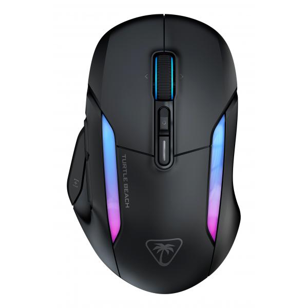 Turtle Beach Kone II Air: Mouse da gaming RGB wireless ed ergonomico, batteria con durata di 350 ore, Sensore ottico da 26 K di DPI, Switch ottici da 100 M di clic - Nero cenere (Turtle Beach - mus)
