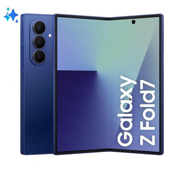 Samsung Galaxy Z Fold7 Smartphone AI, RAM 12GB, 512GB, Display 6,5/8, Camera 200MP, Batteria a lunga durata, Blue Shadow (Samsung Galaxy Z Fold7 20,3 cm [8] An)