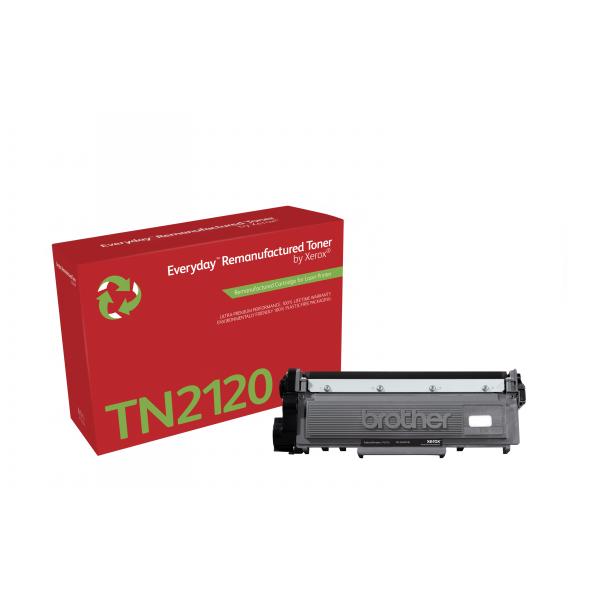 Toner rigenerato Everyday™ di Xerox Mono compatibile con Brother TN2120, Alta capacità (BROTHER HL-21402150N2170 - OEM TN2120)