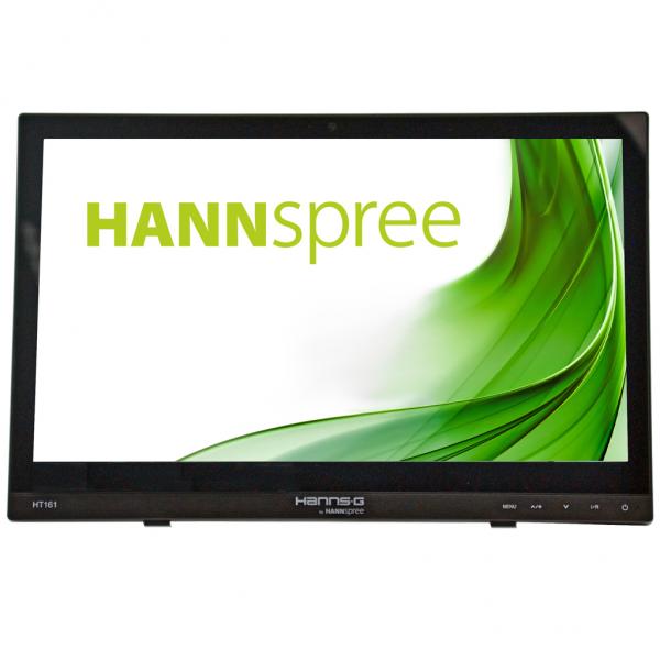 Hannspree HT161HNB Monitor PC 39,6 cm [15.6] 1366 x 768 Pixel HD LED Touch screen Da tavolo Nero (15.6 10 POINT TOUCH HDMI HARDGLASS)