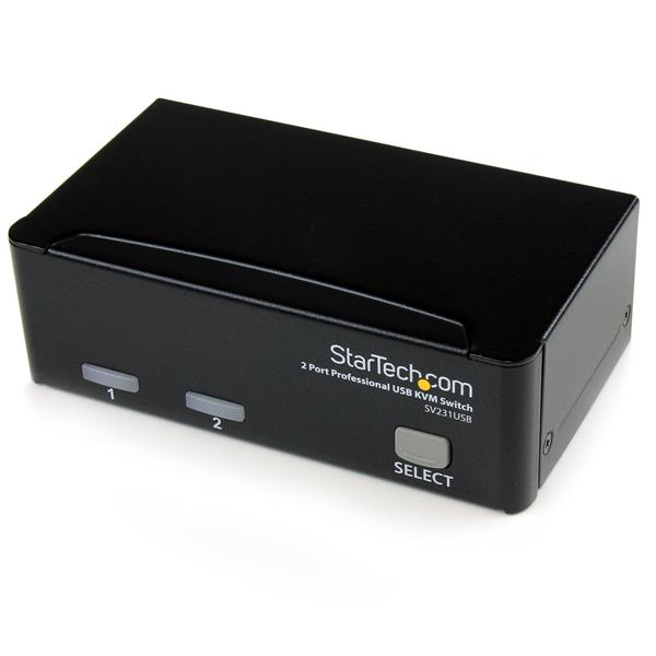 StarTech.com Kit switch KVM USB professionale a 2 porte con cavi (2 PORT PROFESSIONAL USB KVM - SWITCH KIT WITH CABLES)