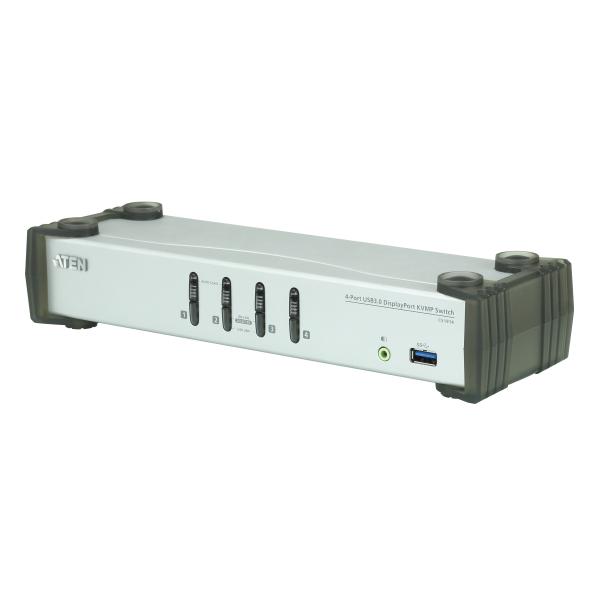 ATEN CS1914 switch per keyboard-video-mouse [kvm] Nero, Grigio (ATEN CS1914 KVMP Switch - KVM / audio)