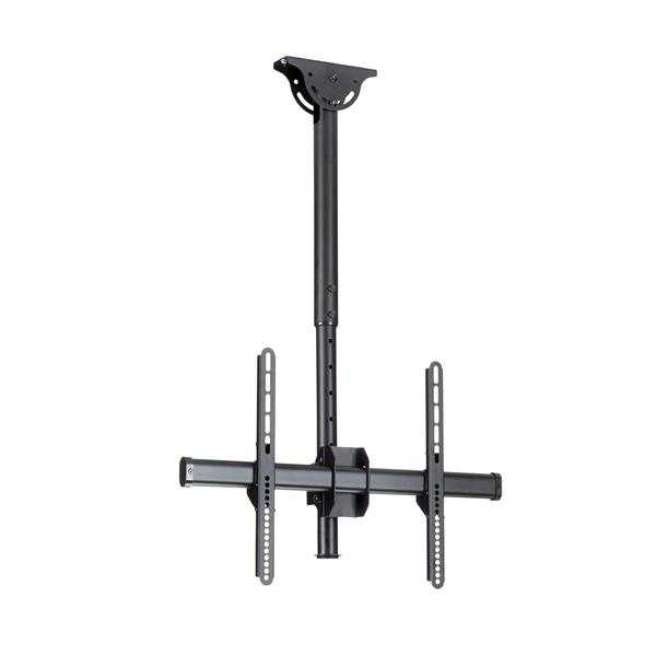 StarTech.com Supporto a soffitto per TV - Staffa per TV con asta telescopica corta egolabile - Inclinabile / girevole - Staffa VESA universale per schermo singolo da 32 a 75 (CEILING TV MOUNT SHORT P