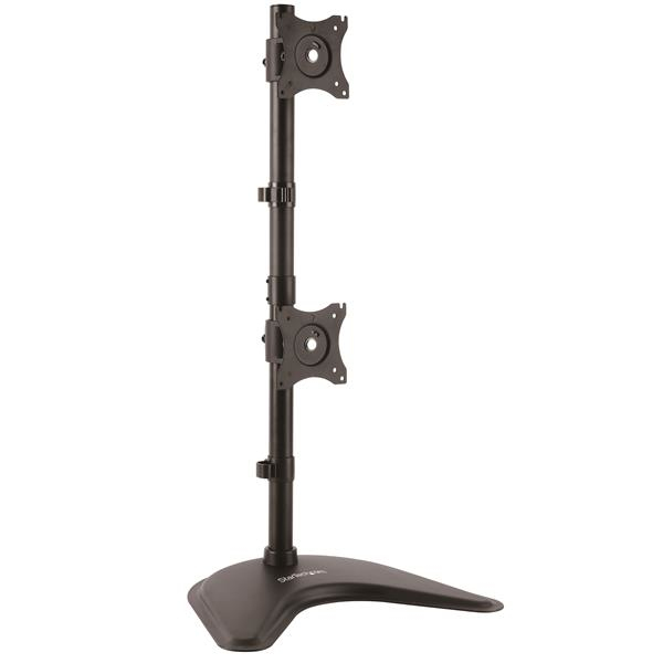 StarTech.com Supporto da Scrivania per due monitor - Verticale (VERTICAL DUAL MONITOR STAND - ERGONOMIC VESA MOUNT STAND)