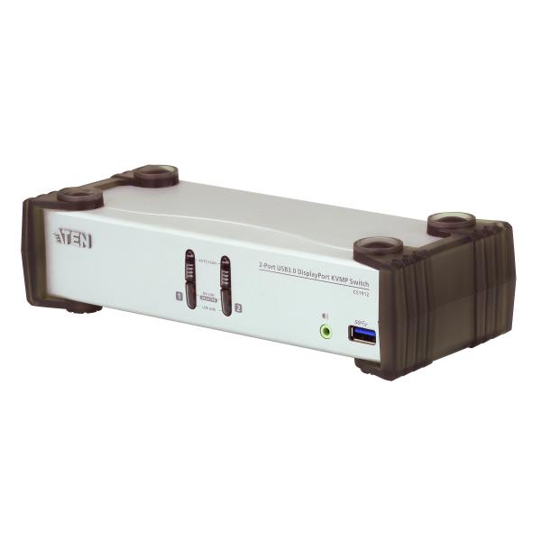 ATEN CS1912 switch per keyboard-video-mouse [kvm] Nero, Grigio (ATEN CS1912 KVMP Switch - KVM / audio / USB switch - 2 x KVM / audio / USB - 1 local user - desktop)
