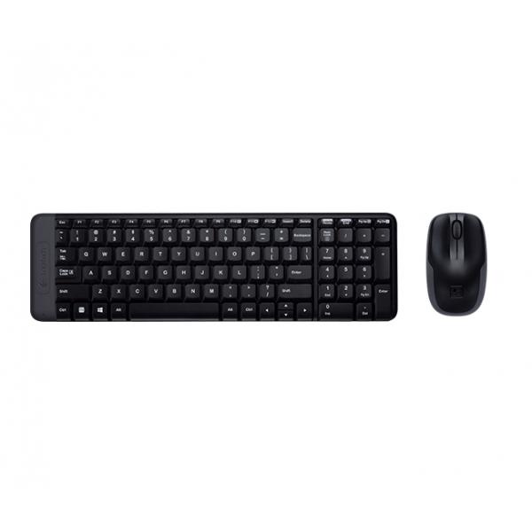 Logitech Wireless Combo MK220 tastiera Mouse incluso Ufficio USB Francese Nero (Logitech mk220 - tastatur og mus-s?t -)
